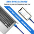 iPhone Charger Cable 1M Pack of 3, Braided Lightning Cable USB Heavy Duty Charger Data Lead - TradeNRG UK